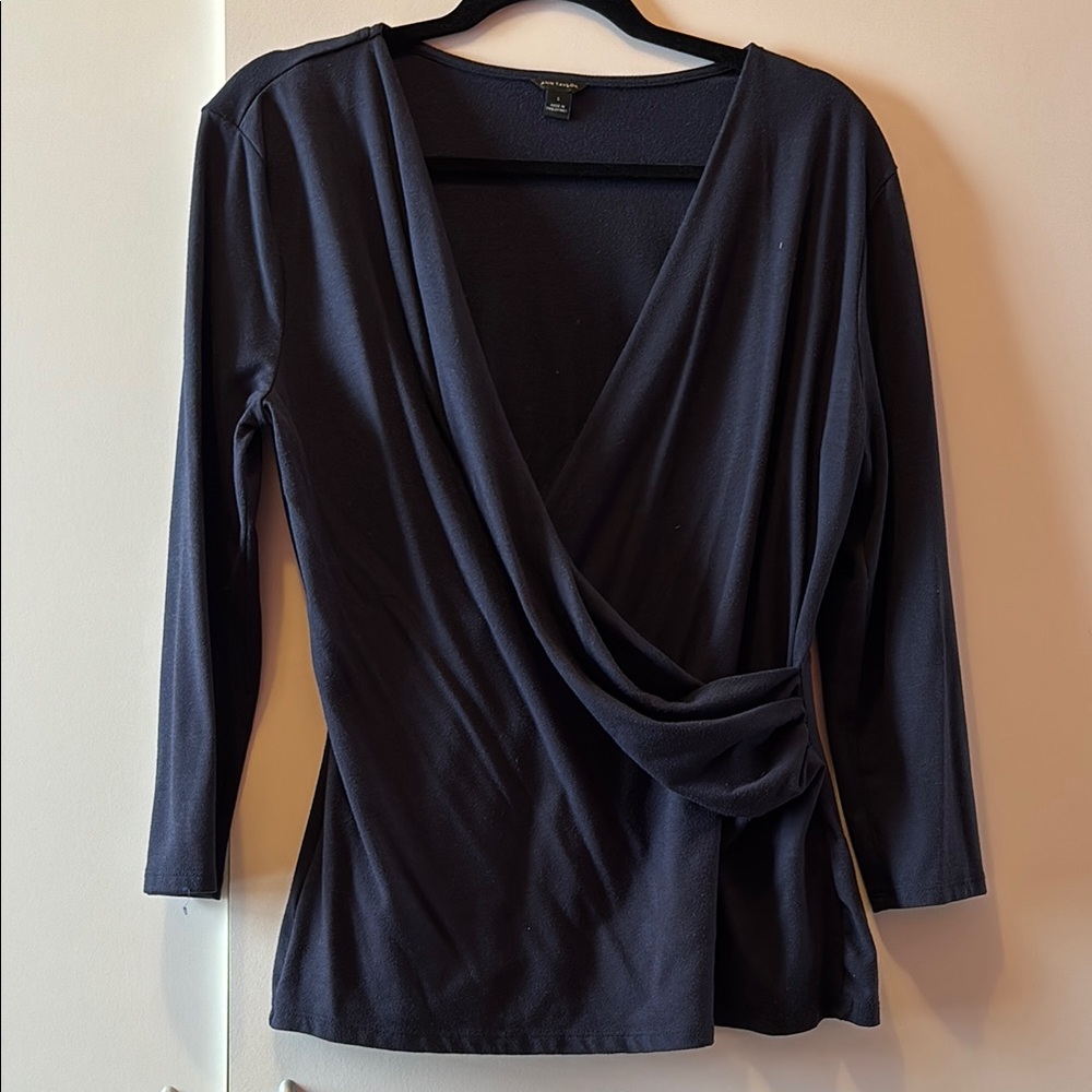 Ann Taylor Black Blouse Top